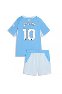 Manchester City Rayan Cherki #10 Babyklær Hjemme Fotballdrakt til barn 2026-27 Korte ermer (+ Korte bukser)